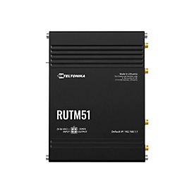 Teltonika RUTM51 - Wireless Router - WWAN 4-Port-Switch - 1GbE - Wi-Fi 5 - Dual-Band