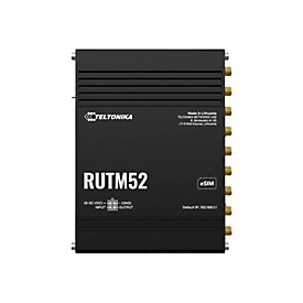 Teltonika RUTM52 - Wireless Router - WWAN 5-Port-Switch - 1GbE, 5G, LTE, HSPA - Wi-Fi 5 - 3G, 4G, 5G