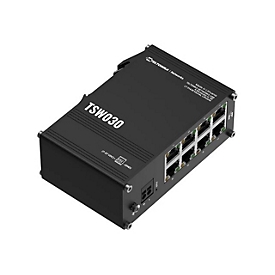 Teltonika TSW030 - Switch - unmanaged - 8 x 10/100 - an DIN-Schiene montierbar