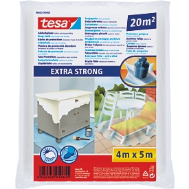 Tesa afdekfolie Extra Sterk, 20 m² (4×5 m) - slijtvaste afdekfolie voor vloeren &amp; meubels