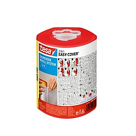 tesa Easy Cover lege dispenser S/M, veiligheidsafdekking, voor navullingen van 20-33 m / 0,15-0,55 m, precieze sneden