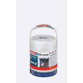 tesa Easy Cover Outdoor Refill - Film de masquage avec ruban adhésif, 20 m x 1,40 m, résistant aux UV, se déroule facilement