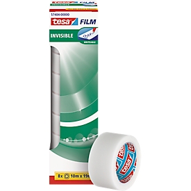 TESA Film, matt/unsichtbar, 10 m x 19 mm, 8 Rollen