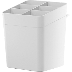 tesa® Kitchen Accessories Utensil Holder Set, white, Power.Kit, L 135 x W 150 x H 170 mm, incl. adapter &amp; spirit level,