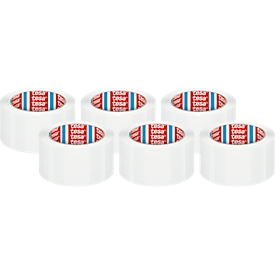 tesa® PP verpakkingstape 4195 -  B 50 mm x L 66 m - 6 rollen - wit