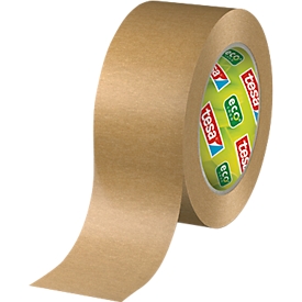 tesa® Ruban d'emballage Paper Standard ecoLogo, robuste, 1 rouleau de L 50 m x l 50 mm, papier FSC® &amp; caoutchouc naturel, marron