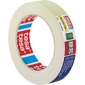 tesa tesakrepp 4323 Basic Kreppband, hellbeige, 50 m × 25 mm, leicht abreißbar, für Malerarbeiten