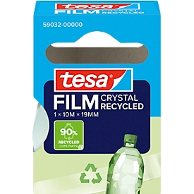 tesafilm® eco &amp; crystal plakband, transparant, scheurvast, L 10 m x B 19 mm, 1 rol