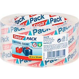 tesapack crystal-clear, 6 rolls