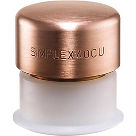 Tête de marteau SIMPLEX tête-D.40mm cuivre avec douille plastique dure