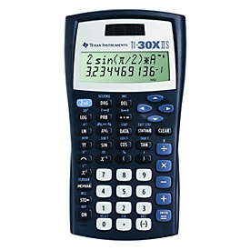 Texas Instruments Schulrechner TI-30X IIS, 10-stellig, mit Schutzdeckel, schwarz