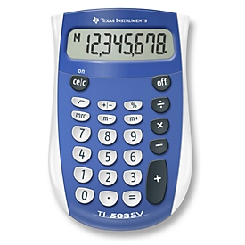 Texas Instruments Taschenrechner TI-503 SV, 8-stellig, 1-zeiliges Display, mit Speicherfunktion, blau