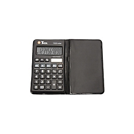 Texas Instruments Taschenrechner Twen 1020 Solar BK, 10-stellig, 1-zeiliges Display, Solar/Batterie, mit Etui, schwarz