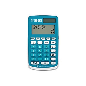 Texas Instruments TI-106 II - Taschenrechner - 10 Stellen - Solarpanel, Batterie