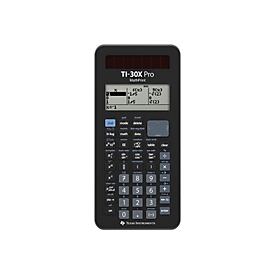 Texas Instruments TI-30X Pro MathPrint - Wissenschaftlicher Taschenrechner - Solarpanel, Batterie