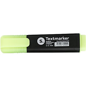 Textmarker S. mit Keilspitze, lichtbeständig, schnell trocknend, gelb, 1 Stück