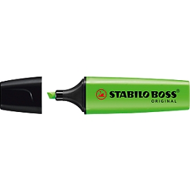 Textmarker STABILO® BOSS Original, Keilspitze, lichtbeständig, schnell trocknend, grün, 1 Stück
