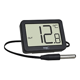 TFA Thermometer - digital - Schwarz
