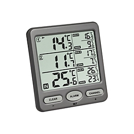 TFA Trio - Thermometer - digital - Grau
