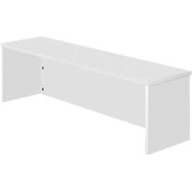 Thekenaufsatz ULM, B 1200 x T 320 x H 350 mm, lichtgrau