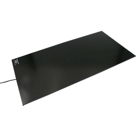 Thermo Infrarot-Wärmeplatte, L 600 x B 300 mm, 40–150 W, mit Drehdimmer, selbstklebend, schwarz