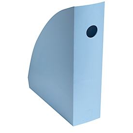 Tijdschriftenmap Exacompta BEE BLUE Pen Cube, voor A4+ documenten, met grijpgat, kunststof, pastelblauw, 6 stuks