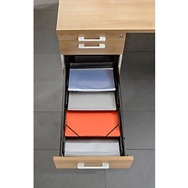Tilting Tray BARI, for mobile/ancillary file cabinet, for A4, adjustable, 4 pcs.