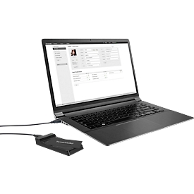 TimeMoto USB RFID reader RF-150, for mobile time recording, compatible with TimeMoto