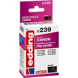 Tintenpatrone edding, kompatibel zu Canon PGI-520BK, schwarz, 405 Seiten