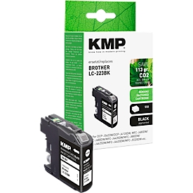 Tintenpatrone KMP, ersetzt Brother LC223BK (LC-223BK), bis 550 Seiten, Einzelpack, schwarz