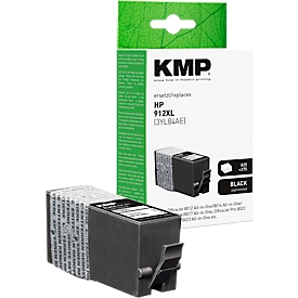 Tintenpatrone KMP, ersetzt HP 912XL (3YL84A), bis 1200 Seiten, Einzelpack, schwarz