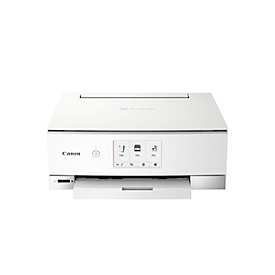Tintenstrahl-Multifunktionsdrucker Canon PIXMA TS8351a, 3-in-1, USB/WLAN/SD, Auto-Duplex/Mobildruck,bis A4, inkl. 6 ChromaLife-Tintentanks, weiss