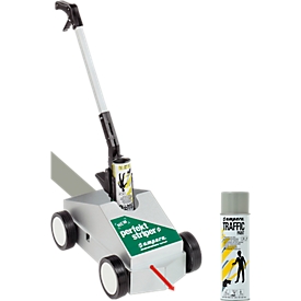 Tire-ligne + peinture de marquage, gris (RAL 7042)