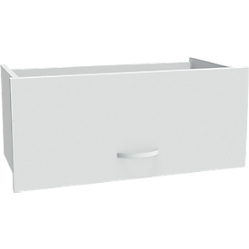 Tiroir à dossiers suspendus ALICANTE, l. 800 x P 400 x H 384 mm, gris clair