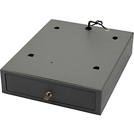 Tiroir-caisse Olympia SD 324, pour caisses enregistreuses CM 911/CM 941/CM 941 F, 3 compartiments pour billets et 8 compartiments pour pièces, L 324 x P 400 x H 95 mm, plastique