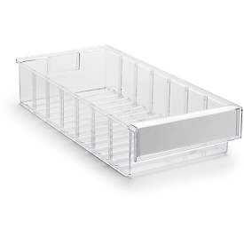 Tiroir de rangement 4020 TRESTON,  l. 186 x P 400  x H 82 mm, 4,2 l,  transparent