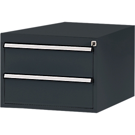 Tiroirs inférieurs Manuflex, pour établi Profi de profondeur 700 mm, anthracite