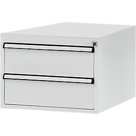 Tiroirs inférieurs Manuflex, pour établi Profi de profondeur 700 mm, gris clair
