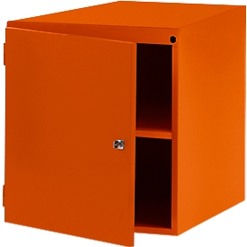 Tiroirs inférieurs Manuflex, pour établi Profi de profondeur 700 mm, rouge orangé