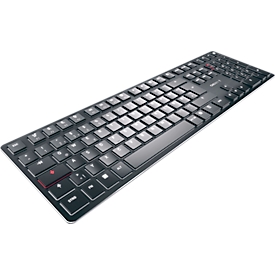 Toetsenbord Cherry KW X ULP, QWERTZ, verlicht, mechanisch, slank ontwerp, zwart