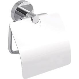 Toiletrolhouder tesa Smooz, bevestiging zonder boren, verwijderbaar, met deksel