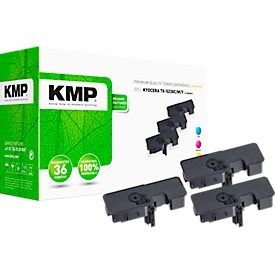 Toner KMP, ersetzt Kyocera TK-5230CMY, bis 2200 Seiten, Multipack, CMY