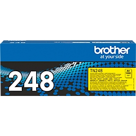 Toner original Brother TN-248Y, jusqu'à 1000 pages A4, jaune