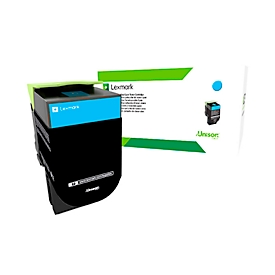 Toner original Lexmark 702XE, pack individuel, cyan