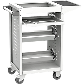 Tool trolley, 1 drawer, 2 swivel castors and 2 fixed castors