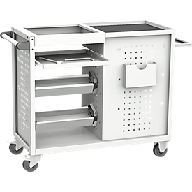 Tool trolley, 2 drawers, 2 swivel castors and 2 fixed castors