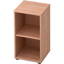 TOPAS LINE boekenkast, 2 OH, spaanplaat, B 400 x D 400 x H 748 mm, notendecor