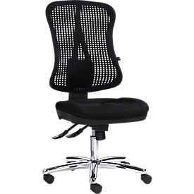 Topstar office chair HEAD POINT, synchronised mechanism, without armrests, high 3D mesh backrest, contoured seat,