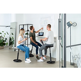 Topstar Sitness H1 Foot Support, height adjustable, rotatable 360°, dynamic sitting/standing posture, black/black