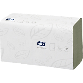 TORK®Advanced handdoekjes, zigzagvouwen, 2-laags, 3750 vellen, groen